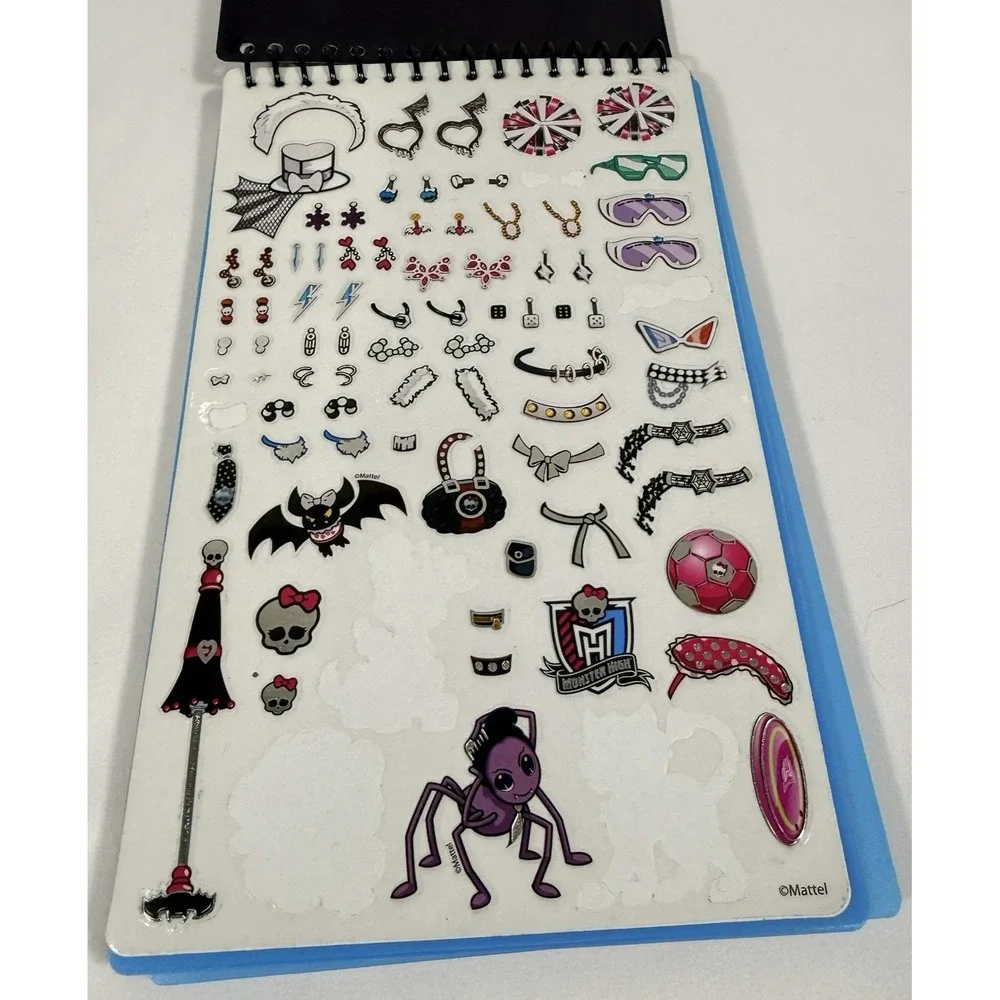 Monster High Activity Book Lot Kids Multicolor Sticker Stylist Neon Coloring